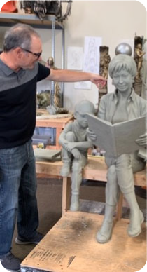 About the Artist Sculpture of Pat Dando